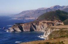 Big Sur coast around Bixby Bridge on Highway 1